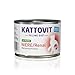 KATTOVIT - Niere/Renal Nassfutter für Katzen | Glutenfreies Diätfutter zur Unterstützung der Nierenfunktion für ausgewachsene Katzen. Alleinfuttermittel in der Dose | 12 x 185 g Pute
