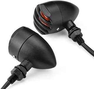 ustomized الجبهة الخلفية تتحول إشارة الضباب ضوء أسود غير لامع الألومنيوم السكن 3-أسلاك اتصال لدراجة نارية المروحية حزمة بوبر من 2