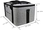 MagicLine Semi-Rigid Photo Studio Camera Equipment Sac 21.7"x12.6"x10.6".Boîtier de transport avec bandoulière, poignée, diviseurs rembourrés en mousse mobile pour flash strobe studio, mono-éclairage et accessoires