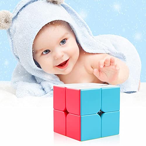 D-Fantix Speed Cube Set, Qy Toys Cube 3 Pack Qidi S2 2X2 Warrior W 3X3 Qiming Pyramid Stickerless Speed Cubes Bundle Puzzle Toys #TOP4