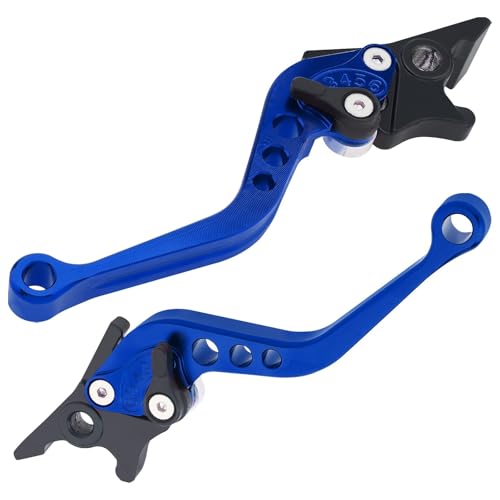 ���[�^�[�T�C�N���u���[�L�N���b�`���o�[ 1�y�A 22mm 7/8�C���` CNC�A���~�u���[�L�N���b�`���o�[ �I�[�g�o�C/�X�N�[�^�[/�d�����]�ԂɓK������ ���E�_�u���f�B�X�N�u���[�L�n���h��(Blue)