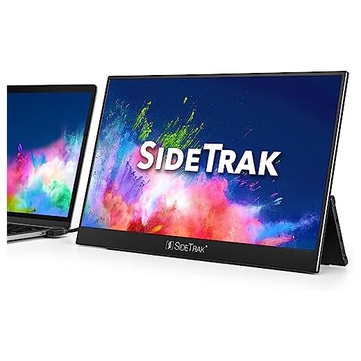 SideTrak Solo Pro Portable Monitor 15.8” FHD 1080P LED Anti-Glare IPS Screen | Works with Mac, PC, Chrome, PS4, Xbox, & Switch | Powered by USB or Mini HDMI | Built-in DisplayPort, Speakers, & HDR