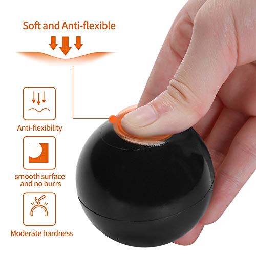 PlayMaty Colorful Pit Balls - 100Pcs Phthalate Free BPA Free Plastic Ocean Balls Crush Proof Stress Balls for Kids Playhouse Pool Ball Pit Accessories 2.2 Inches (Black/White/Gary)