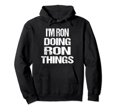 Personalizado Soy Ron Haciendo Ron Cosas Sudadera con Capucha
