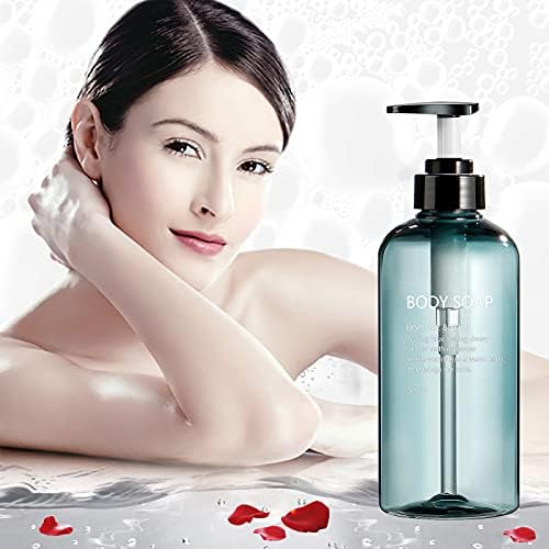 3 Pack 500ml Empty Shampoo Bottles Soap Dispenser Bottle with Pump 17 Ounce Refillable Body Wash Shampoo and Conditioner Bottles Blue Plastic Pump Bottle Dispenser for Bathroom