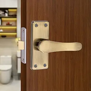 SARDAR Remo 5 Inch Iron Baby Latch| Bathroom Door Handle| Mortise Door Handle with Baby Latch| Keyless Handle Bathroom| Tower Bolt for Bathroom| (Antique Finish)