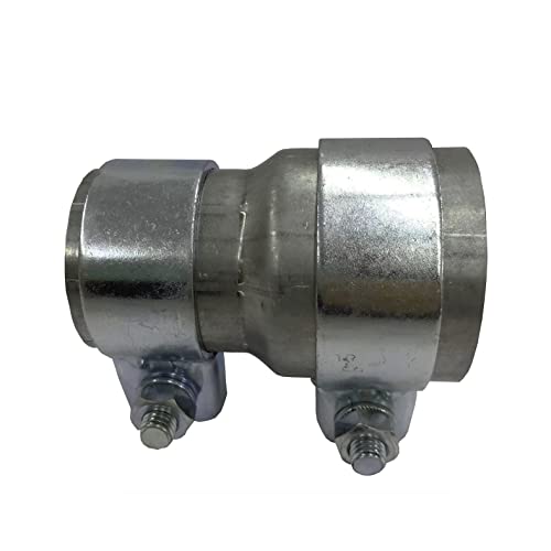 Réducteur de tuyau d'échappement avec 2 colliers de fixation pour large bande - Raccord réducteur de tuyau (Ø 55 mm à Ø 70 mm) Cover