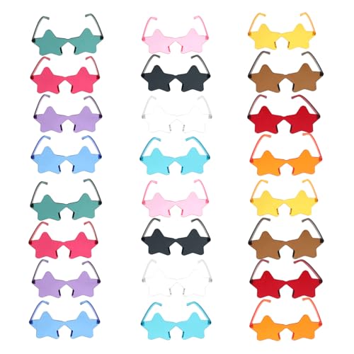 Lunettes de soleil sans monture étoiles légères et colorées protection UV