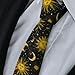 DEKIFNHG Sun And Moon Men'S Tie Funny Casual Neckties For Men Holiday Season Party Gifts