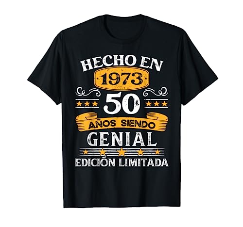 50 Años Cumpleaños Regalo Hombre Hecho En 1973 Hecho En 1973 Camiseta