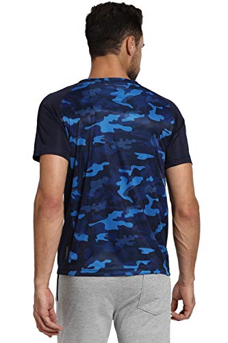 Image of Van Heusen Men Polyester Active Sports Swift Dry Regular Fit T-Shirt - Anti Microbial, Crew Neck