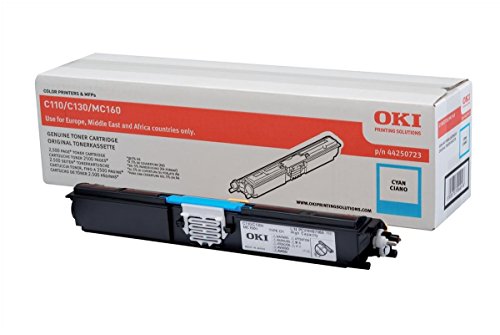 OKI C110/C130 Laser Toner Cartridge High Yield Page Life 2500pp Cyan Ref 44250723