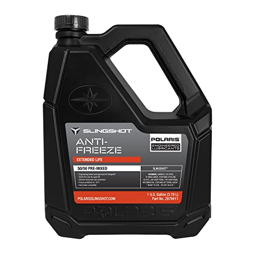Polaris Slingshot Antifreeze Coolant 50/50 Premix Extended Life for Specific 2015-2019 Slingshot, SL, SL LE, SLR, SLR LE, GT LE, S, GT Models, Boil Over & Freeze Protection, 1 Gallon, Qty 1-2879411