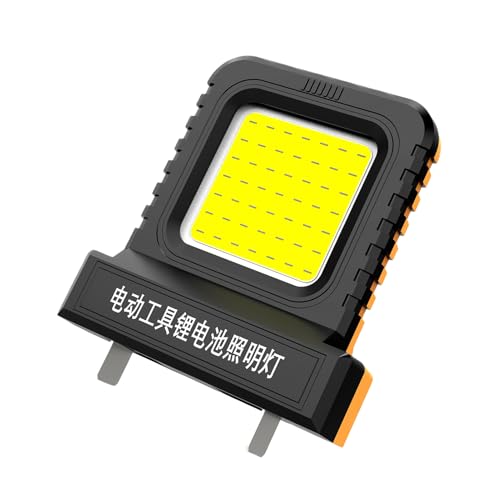 Lámpara LED de Trabajo,Luz LED Para Batería De Herramienta - Lámpara Impermeable 21V con Enchufe Deslizante Ajustable para Garaje Taller y Exploración de Cuevas
