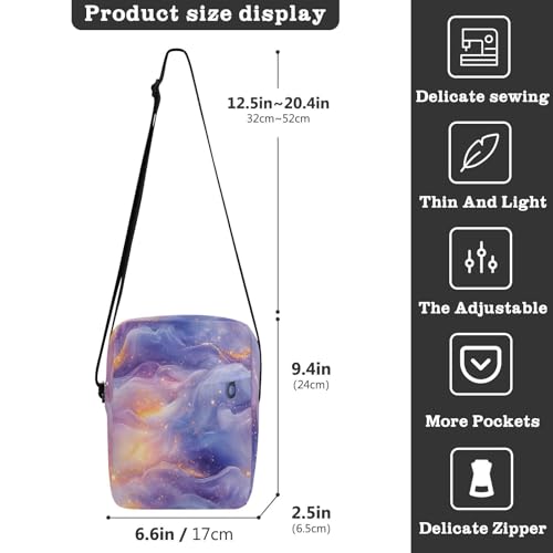 messenger bags Crossbody Bags For Women Everyday Purses Adjustable Strap for Shopping Shopping- Fashion Peach Blue Purple3