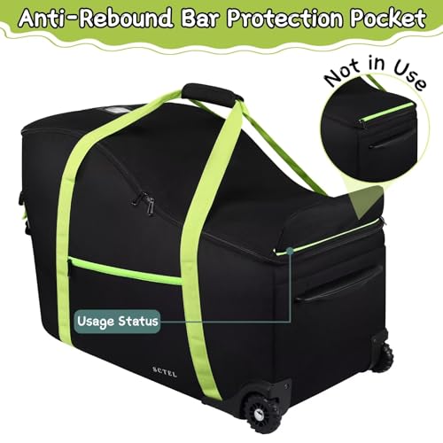 Image of SCTEL Baby Car Seat Travel Bag Fit Chicco Keyfit 35 and Anti-rebound Bar Base, Doona Car Seat Stroller and Base, Nuna Pipa Travel Bag, Infant Car Seat Bags for Air Travel, Doona Travel Bag