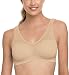 Bali Women's Comfort Revolution Seamless Crop Top, Nude, X-Large