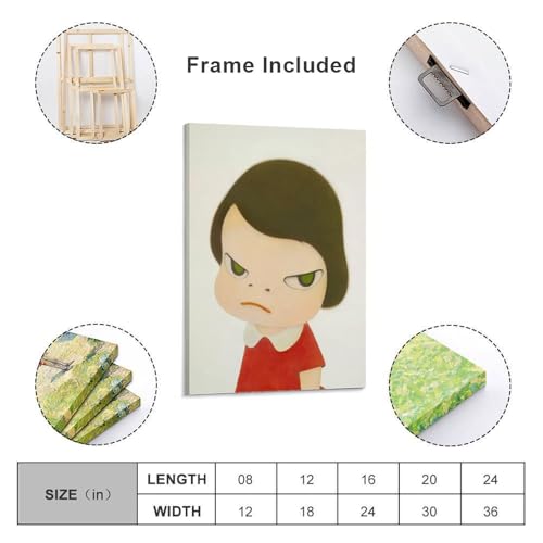 奈良美智 イラストレーター 漫画の女の子 ポスター (63) 壁アート プリント リビング 寝室 ダイニングルーム バスルーム ホーム装飾20x30inch(50x75cm) [2]