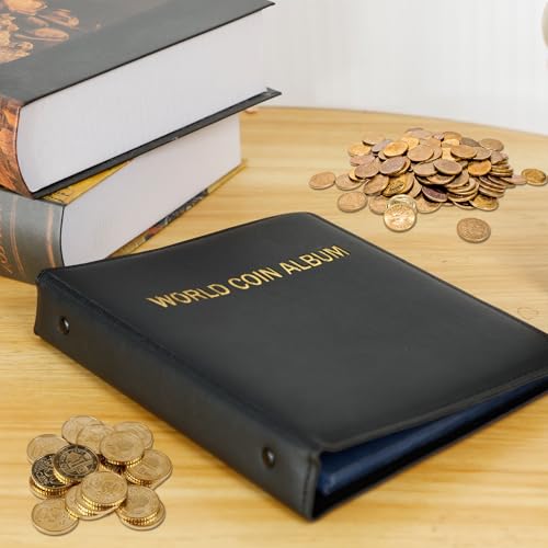 Álbum Organizador para Monedas con 360 Bolsillos Negro miniatura 7