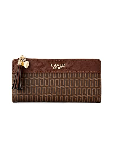 Image of Lavie Luxe Women's Mono Safain25 Bifold Zip Wallet |Gift For Ladies