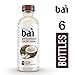 Bai Coconut Flavored Water, Molokai Coconut, Antioxidant Infused Drinks, 18 Fl. Oz. (Pack of 6)