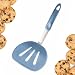 StarPack Premium Flexible Wide Silicone Turner Spatula - High Heat Resistant to 600°F, Hygienic One Piece Design, Non Stick Rubber Kitchen Utensil for Fish, Eggs, Pancakes, Cookies & more(Teal Blue)
