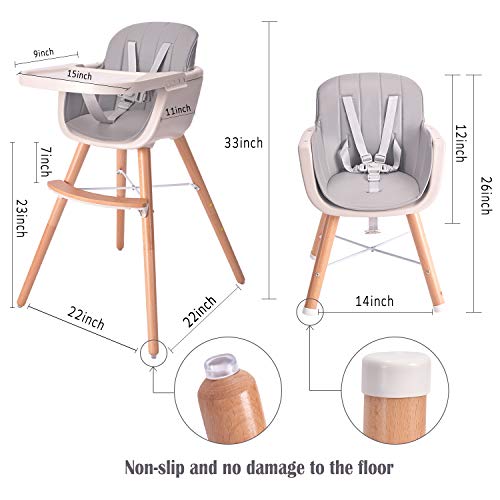 baby high chair wooden legs