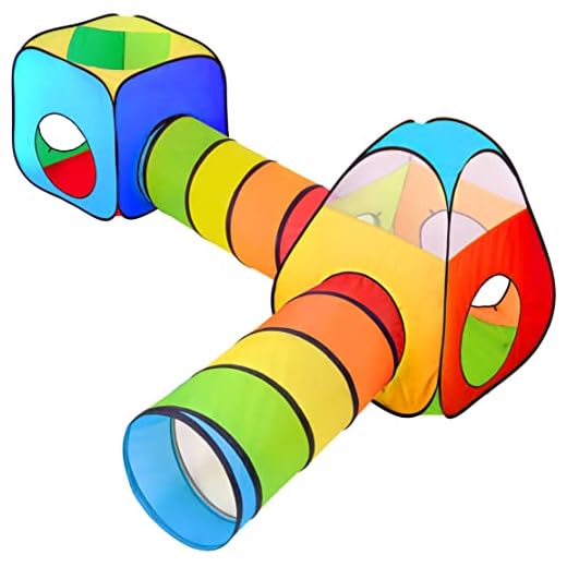 NUBUNI 4 en 1 Tienda Campaña Infantil : 2 Casitas Tela + 2 Tunel de Juego para niños : Plegable Parque Bebe Bolas Infantil Jardín Exterior Interior Juguetes Niño Niñas Bebes Casitas Tela Tipi B