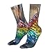 OIBNKCN A pair of colorful Compression Socks-Fashionable and Comfortable, For Indoor & Outdoor Activities, Breathable & Durable