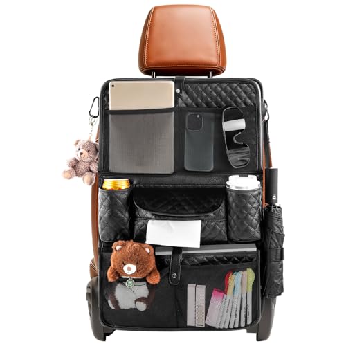 Car Seat Organizer with Foldable Table and Pockets