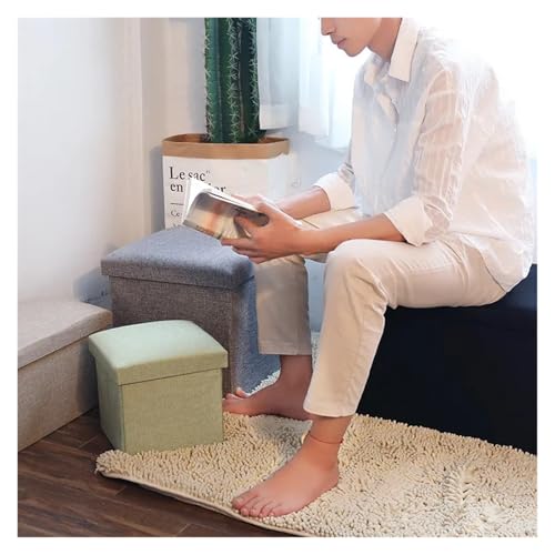 Tabouret de Repos Pliable et Pouf de Rangement Multifonctionnel - 5