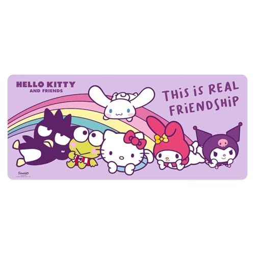 Kids Licensing - Alfombrilla de Escritorio Grande 80 x 35 cm de Hello Kitty, Tapete Gaming y Oficina, Regalo para Niñas y Fans de Sanrio