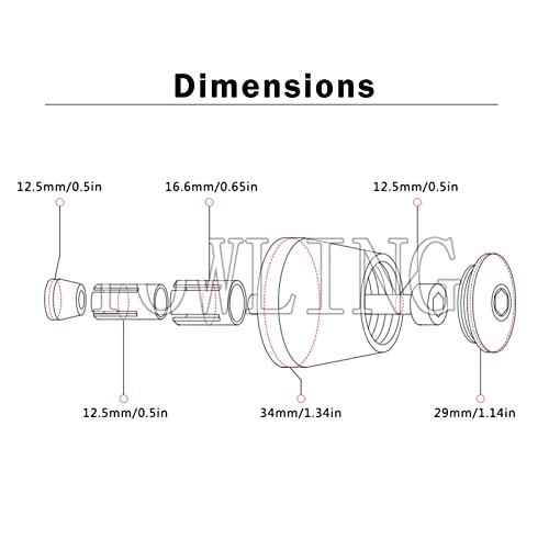 AOEO Contrappesi Manubrio Moto per Ducati Monster