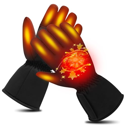 Svpro Heated Gloves Battery Heated Mitten Men Women Electric Cold Weather Gloves,Heated Ski Gloves cover