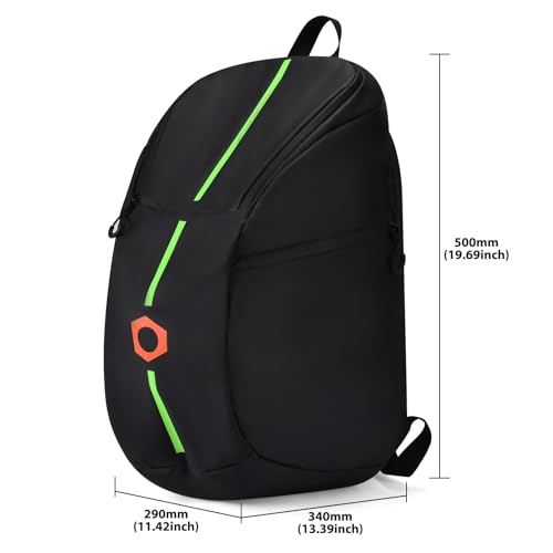 LaiMoney Mochila para capacete de motocicleta, mochila de motocicleta de grande capacidade com faixa