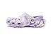 Crocs Kids Unisex Classic Marbled Tie-Dye Clogs (Little Kid/Big Kid), Purple/Multi Glow, 1 Little Kid Medium