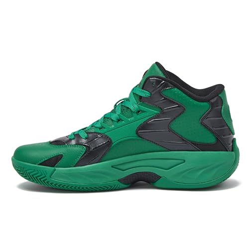 Image of SHAQ Devastator High Top Basketball Shoes for Men, Indoor or Outdoor Court Basketball Mens Sneakers - Black, White, Green, Blue, Orange or Red Size 8 to 15