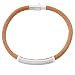 Produktbild Orphelia Damen Armband 925 Sterling Silber Leder Zirkonia 19 cm weiß ZA-6015