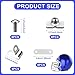 Football Helmet Repair Kit, Including Stainless Steel R-Shape Soccer Visor Clips, Nuts, Screws, Rubber Gasket, Baseball, Softball, Hockey, Football Helmet Hardware Kit