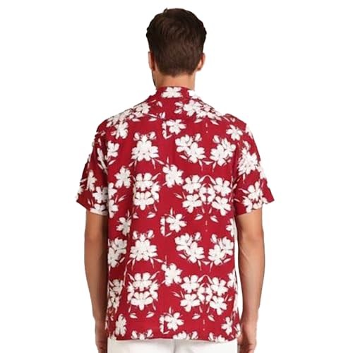 Image of LSD Men's Printed Casual Shirt - Half Sleeve Cuban Collar Regular Fit Trendy Stylish Viscose Shirt for Men, Office Party