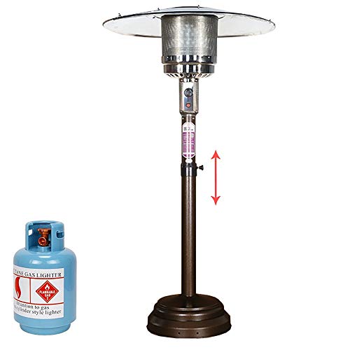 LKK-YSZWJ Patio Heaters Outdoor Gas,Safety Auto Shut Off Protection,Garden Heater –IPX4 Outdoor Heater,Made From Stainless Steel, Commercial Large Area,Outdoor or Indoor Use