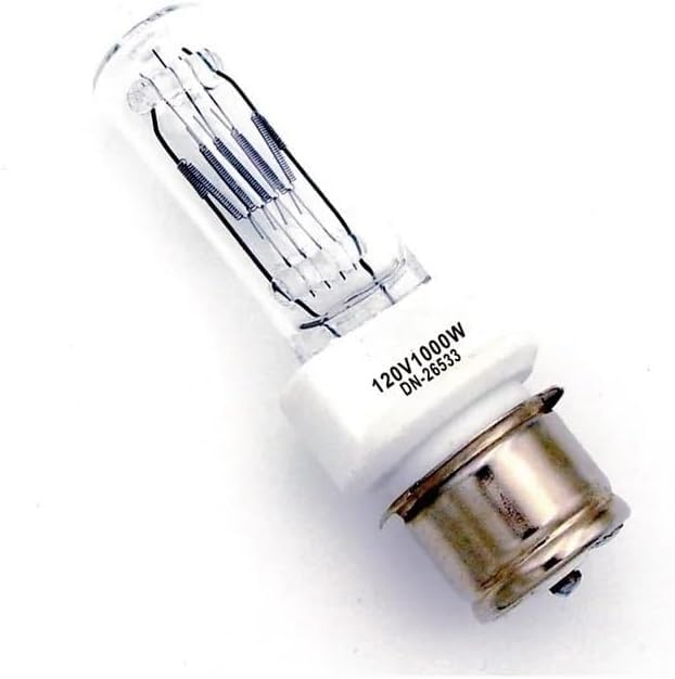 DN-26533 120V 1000W BTR 120V1000W P28S bombilla halógena de cuarzo preenfocada de tamaño mediano lámpara de tungsteno for iluminación de escenario de estudio