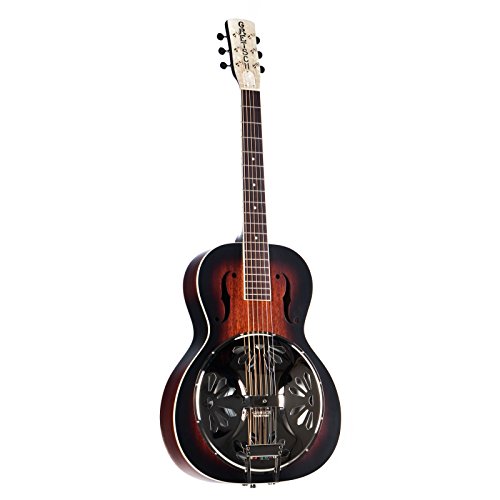 Gretsch G9220 6-String Resonator Electric Guitar with Bobtail Round Neck with Gretsch Ampli-Sonic Diaphragm Resonator Cone (Right-Handed, 2-Color Sunburst)