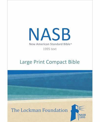 Image of NASB Large Print Compact Bible, Dark Brown, Leathertex, 1995 text | 9 Point Font, 5 x 7.25 inch Page Size, Line Matched, Smyth Sewn, Single Column, Paragraph Format, Black Letter, 2 Premium Ribbons