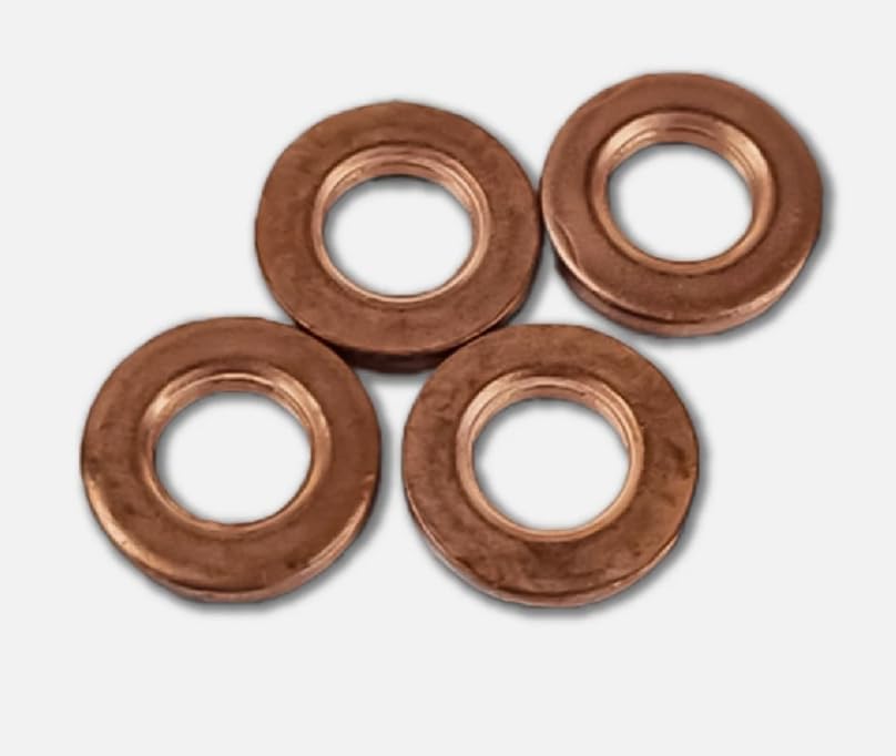 4PCS for Hyundai H1 Starex TQ 2011-2020 Fuel Injector Copper Base Washers Seal 33813-4A100