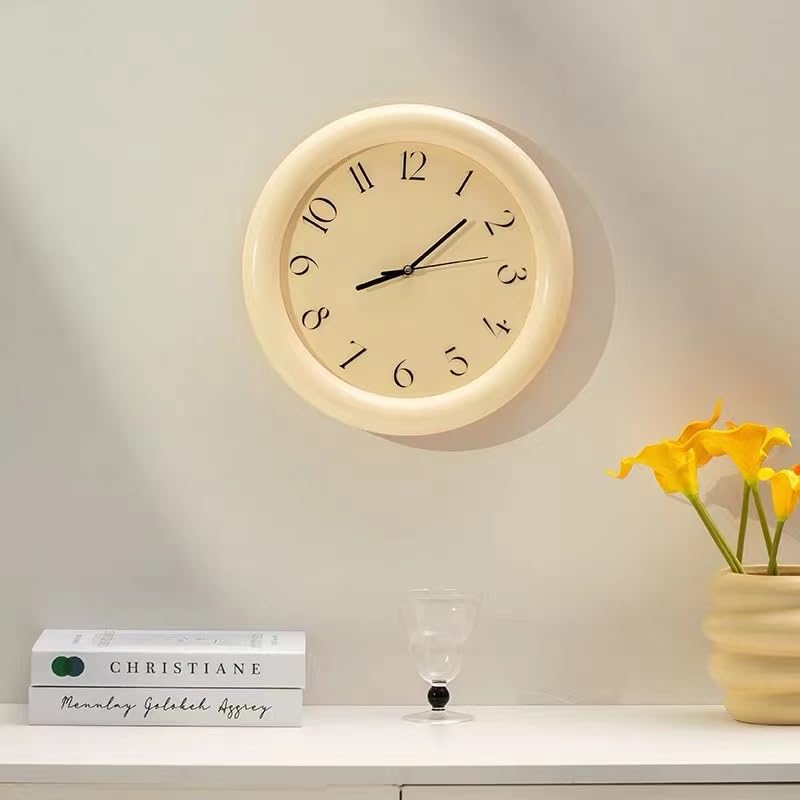 Horloge murale silencieuse gugululu horloge de cuisine chiffres romains