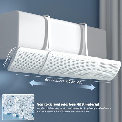 Deflector de ventilación de CA telescópico 22-36.2 antiviento para Split 4