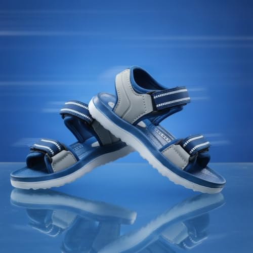 Image of Kids Open Toe Sports Sandals | Comfortable Lightweight Double Welcro Outdoor Athletic Sandals for Boys, Girls & Toddlers | Daily Play Shoe (1-10 Years)