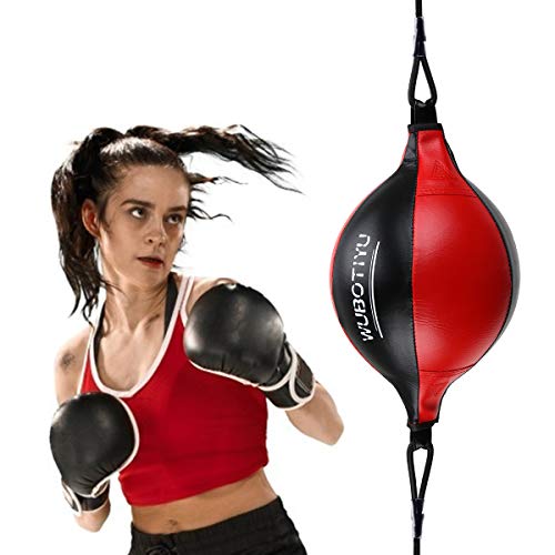 VAlinks Professional Double End Speed Bag PU Leather Punch Ball Striking Bag Kits
