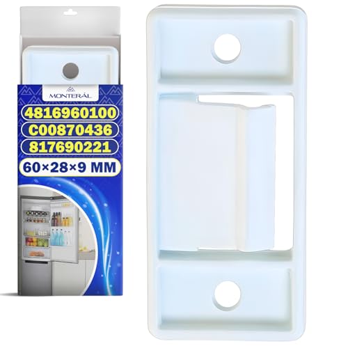 Türschloss für Gefrierschrank 60x28x9 mm mit Originalcode 4816960100 für Beko C00870436 für Whirlpool 817690221 für Smeg Kühl Gefrierkombination - Garantie 10 Jahre - MONTERAL